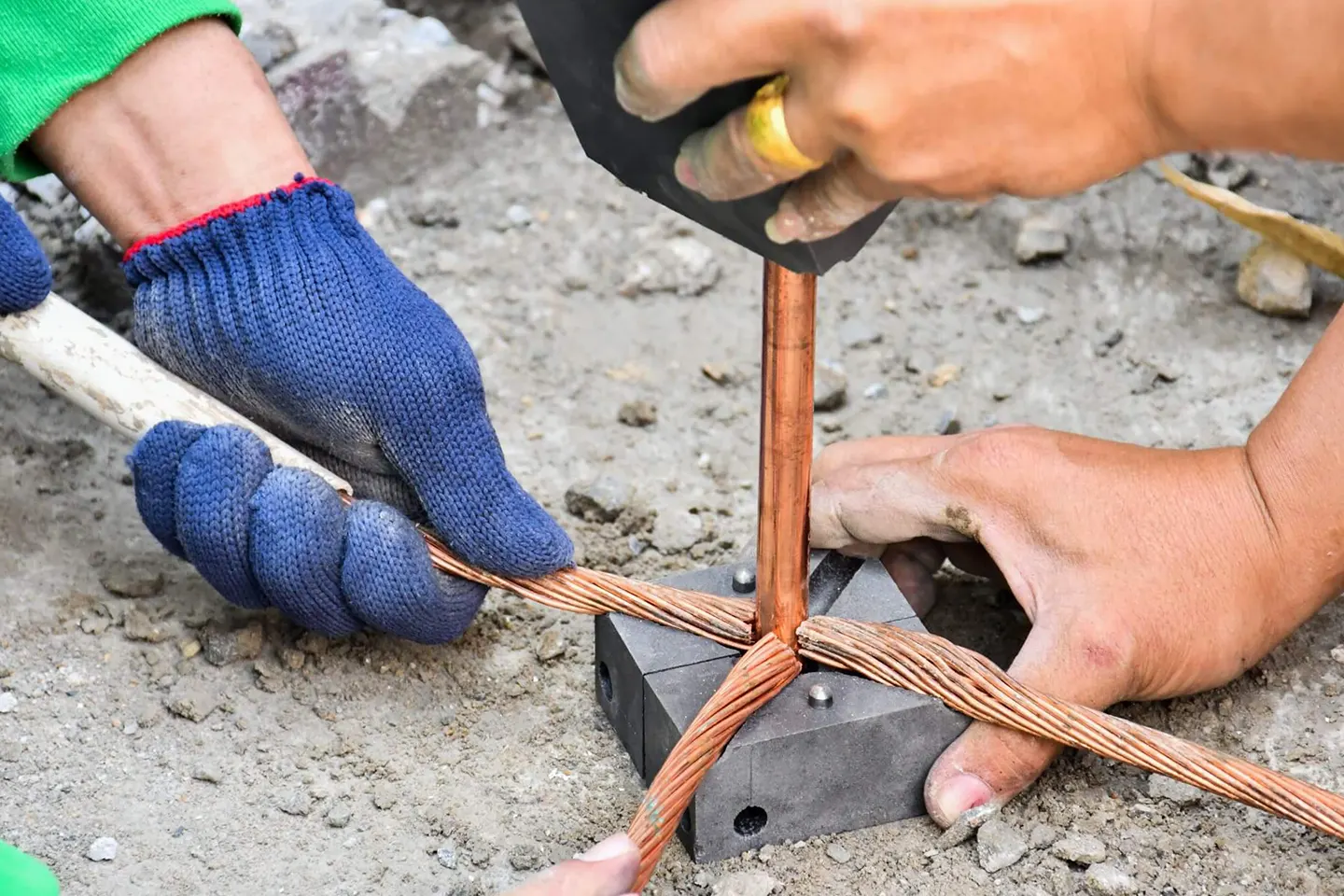 Exothermic welding, earthing, lightning protection, conductors, Mercury Inter-Trade