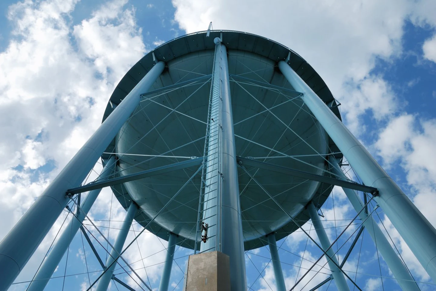 Pressed steel water tank tower, a specialised fabrication by Mercury Inter-Trade